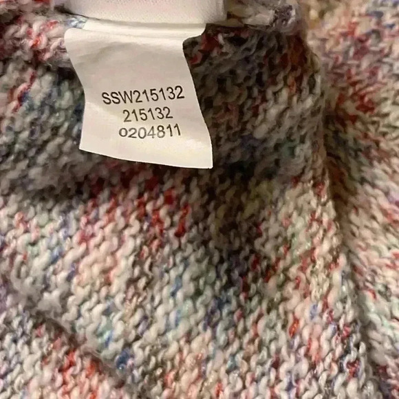 J. Jill Women's Multicolor Hooded Cotton Blend Pullover Sweater. Size Small. - Picture 9 of 9